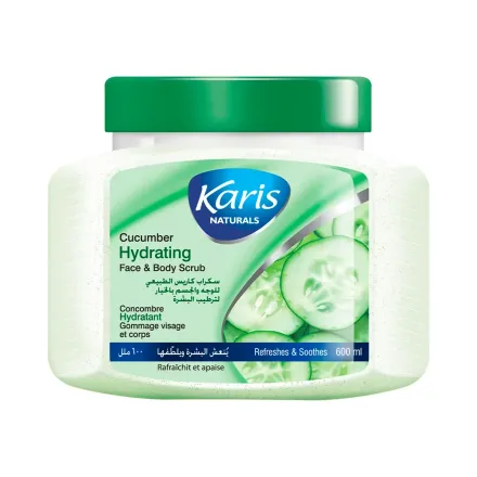 Exfoliante Corporal Facial Karis Naturals Hidratante Pepino 600ml