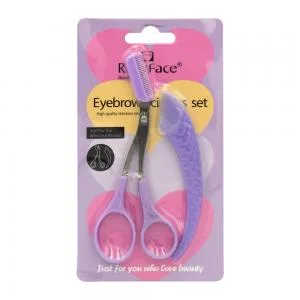 KIT PARA SOBRANCELHAS (LÂMINA E TESOURA) RUBY FACE Y33402