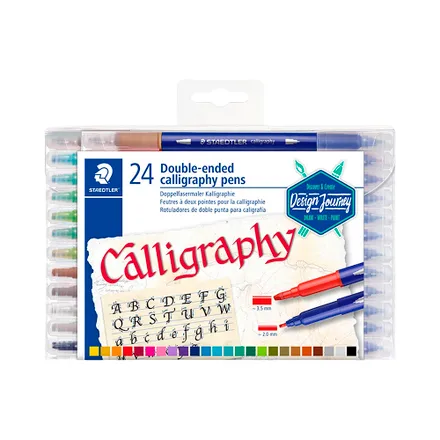 Marcador Rotulador Staedtler Double Ended Calligraphy 3005 TB24 24