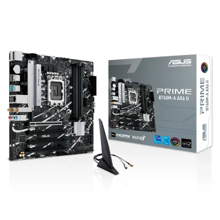 Placa Mae Prime AX6 Ii Ddr 5 Socket Lga 1700 Chipset B760 Atx