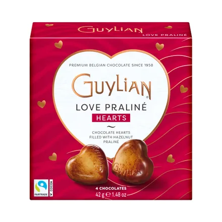 Chocolate Guylian Love Praline Hearts 42 Gr