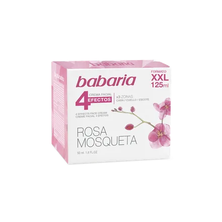 Babaria Crema Facial Rosa Mosqueta 4 Efectos 125ml