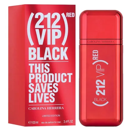 212 Vip Black Red Men Eau Parfum Edicion Limitada 100ml