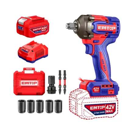 Llave Impacto Emtop 460 Nm