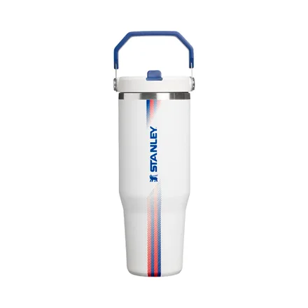 Botella Termica Stanley Flip Straw Heat Wave Country 43 1505 Team White Dark Blue 887ml