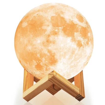 Luminaria Lua Cheia Moon Light 3D