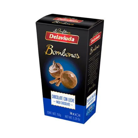 Bombones Delaviuda Chocolate Con Leche 150 Gr