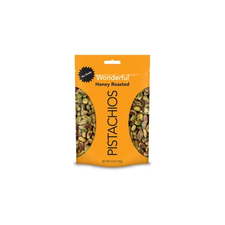 PISTACHIOS WONDERFUL HONEY ROASTED 155GR