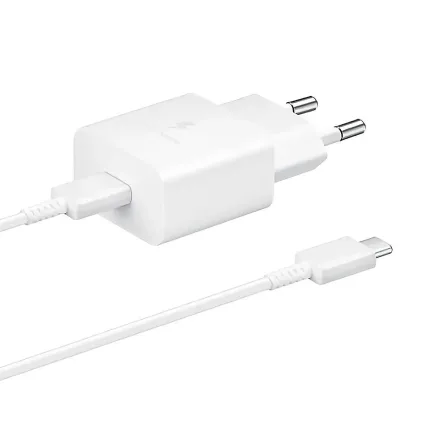SAMSUNG CARGADOR TIPO C EP-T1510XWEGWW 15W C/CABLE WHITE
