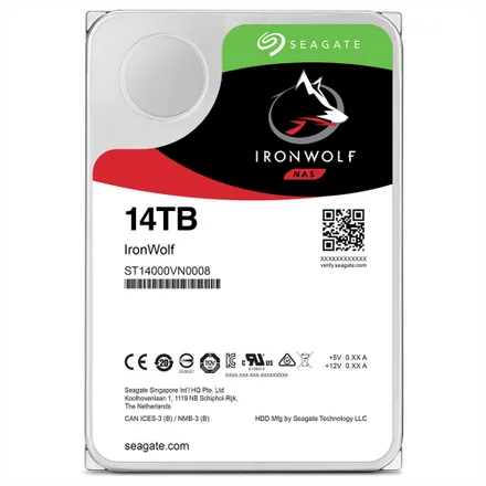 Hard Disk Interno Sistema Nas Seagate Ironwolf 7200 Rpm 14TB