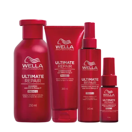 Wella Ultimate Repair Pequeno Step 1 2 3 4