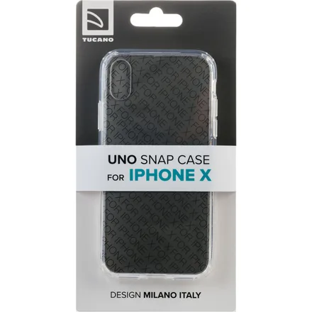 Case Tucano iPhone X/XS Elektro Flex Preto Transparente IPHXEF-BK