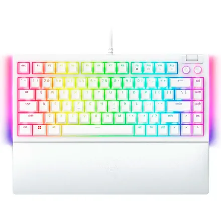 Teclado Gamer Blackwidow V4 75 Hot Swappable Mecanico Gaming Whi RZ03 R3M1