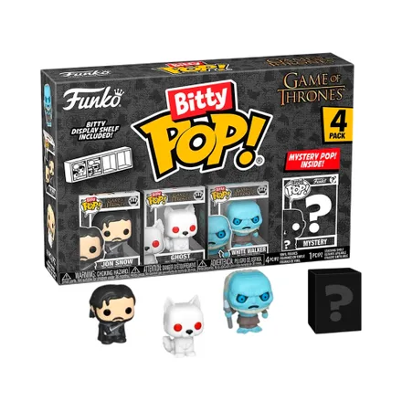 Muneco Funko Bitty Pop Games Of Thrones Jhon Ghost Walker 4 Piezas