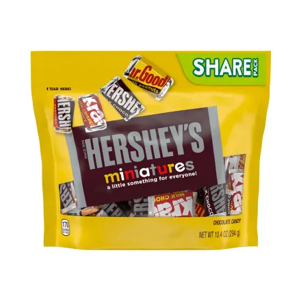 Chocolate Hershey Miniatures Candy 489g