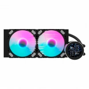 Water Cooler CPU Aigo Darkflash Nebula DN240S 2.1" IPS display Liquid ARGB Pre...