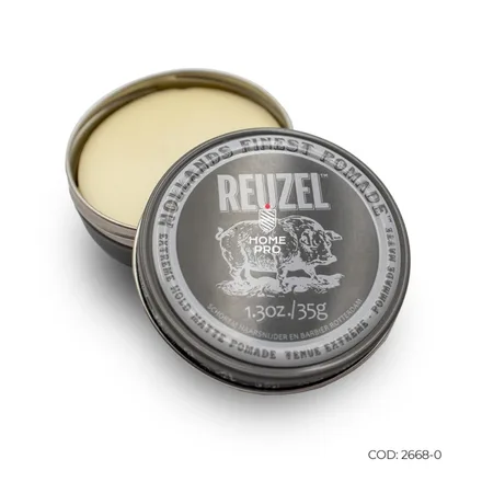 Pomada Fosca Extreme Hold Retencao Extrema Brilho Soluvel Reuzel 35g