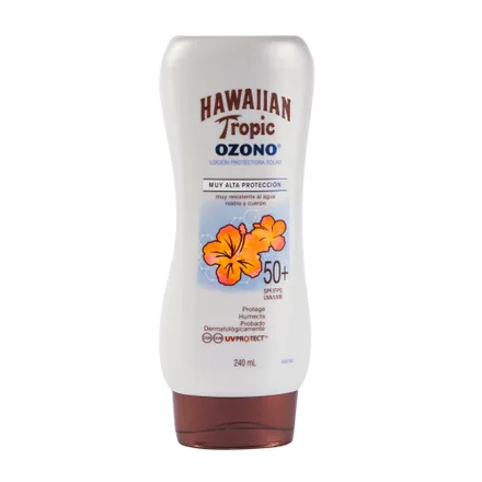 Protector Solar Hawaiian Tropic Ozono Lotion Spf 50 240ml