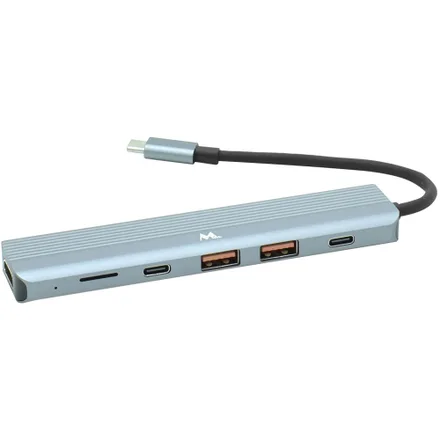 Hub Mtek 61TC 6 En 1 2 Puertos 4K