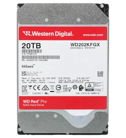Western Digital Pro Nas Sata 20TB