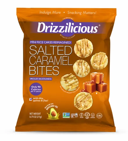 Drizzilicious Mini Rice Cakes Salted Caramel 21g