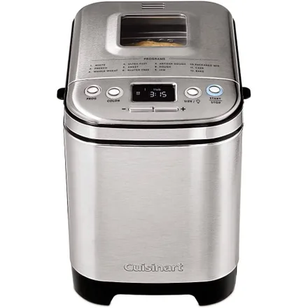 Maquina Fazer Pao Cuisinart Cbk Compacta Automatica 12 Opcoes Inox