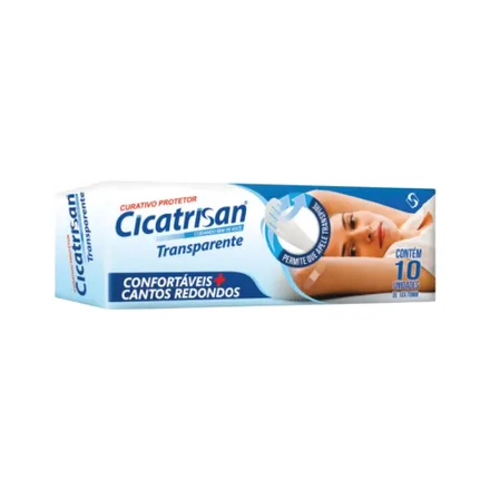 Curita Santafarma Cicatrisan Transparente 10 Piezas