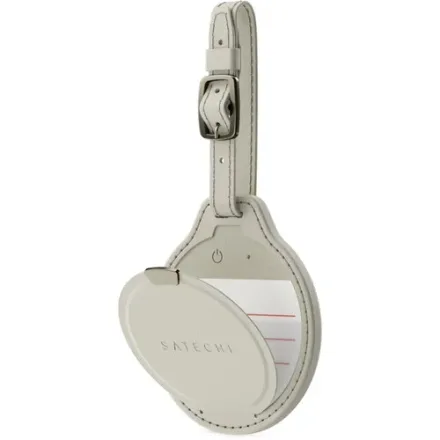 SATECHI LLAVERO VEGAN-LEATHER FINDALL LUGGAGE TAG ST-LFALTW SAND