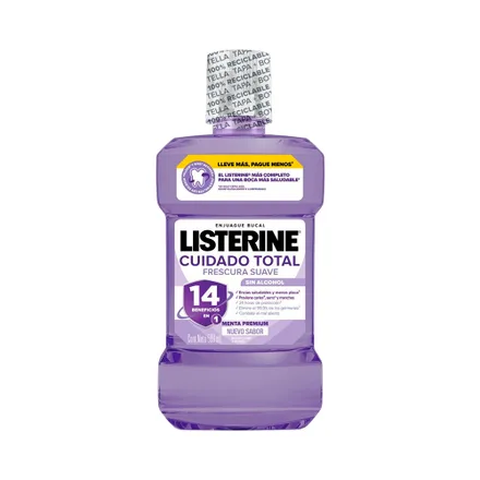 Enjuague Bucal Listerine Cuidado Total Zero 500ml