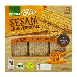 BARRA CEREAL COM GERGELIM CAIXA 3X25G EDEKA