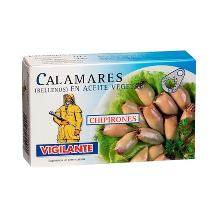 Calamares Rellenos Vigilante En Aceite Vegetal 111g