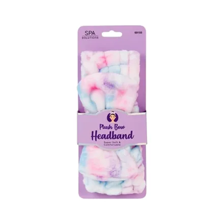 Banda Para Cabello Cala Plush Big Bow Tie Dye