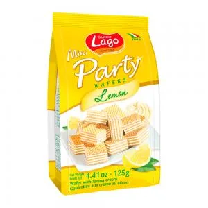 Biscoito Wafer Gastone Lago Party Limao 125g