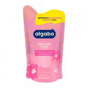 Sabonete Liquido Algabo Flower Mix Refil 300ml