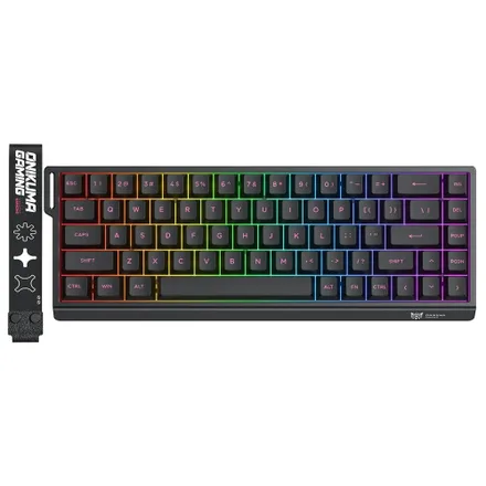 Teclado Onikuma Gaming MT603 Mechanical Wireless RGB - Black/PInk