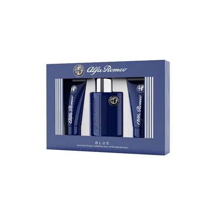 Alfa Romeo Blue Eau Toilette Plus Shower Gel After Shave Balm 125ml