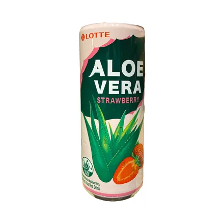 Jugo Aloe Vera Lotte Strawberry 240ml