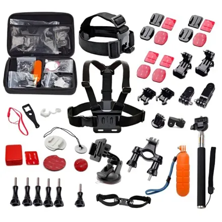 Kit de Acessórios para Câmeras de Ação GoPro Quanta QTSCA601 - Preto