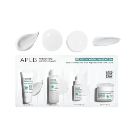 Aplb Set Facial Glutathione Niacinamide Skin Care 4 Types Sachet Ml
