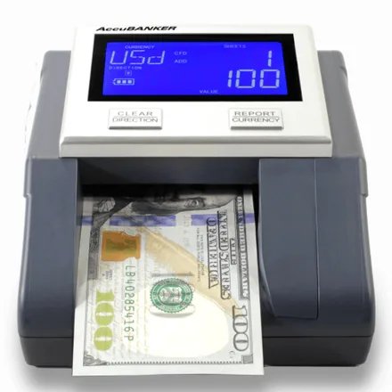 Detector Automatico Nota Falsa Accubanker Multi Monedas Mc Bivolt D585
