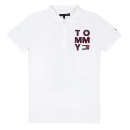Camiseta Tommy Hilfiger Polo Infantil Masculino Yaf 01 04 Bright