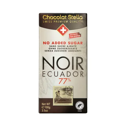 Chocolate Stella Added Sugar Noir 77 100 Gr