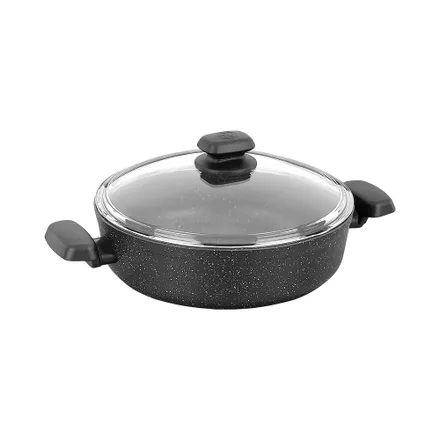 Cacerola Con Tapa Korkmaz Ornella A1843 2.5 L 24 Cm Negro