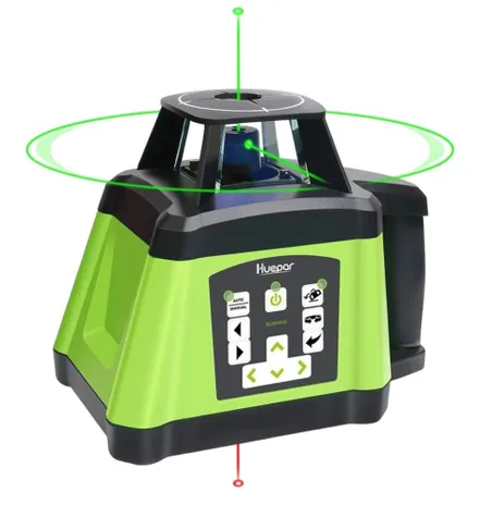 MAQ. NÍVEL LASER VERDE ROTATIVO RL200HVG HUEPAR