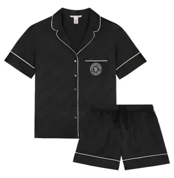 VICTORIA'S SECRET PIJAMA SHORT NEGRO #36013707 (T) XS