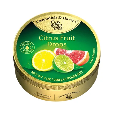 Caramelos Cavendish Harvey Citrus Fruit Drops 200g