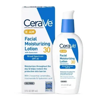 Cerave Locion Hidratante Facial Moisturizing Spf 30 Am 89ml