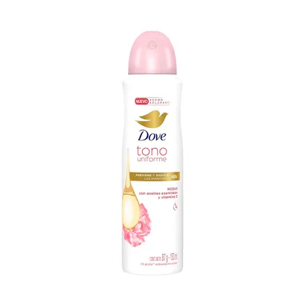 Desodorante Dove Tono Uniforme Rosas 150ml