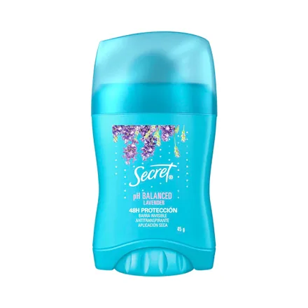 Desodorante En Barra Secret Ph Balanced Lavander 45 Gr