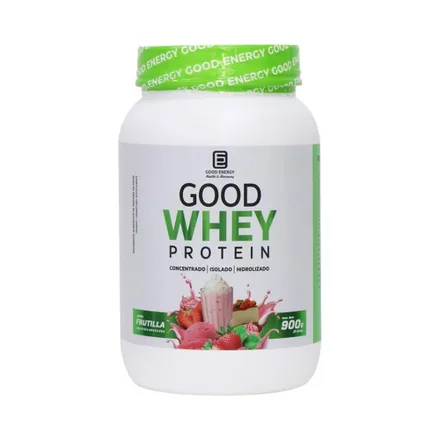 Proteina Good Energy Whey Protein Frutilla 900 Gr
